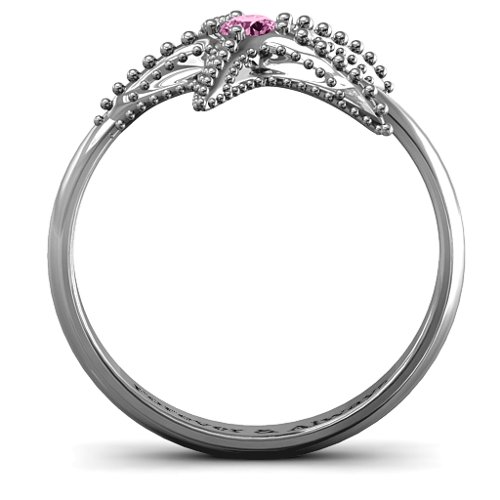 Starfish Ring – Sterling Silver with Pink Sapphire