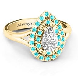 Cleopatra Double Halo Ring