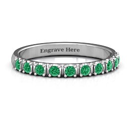 Magical Affinity Ring in 925 Sterling Silver with Emerald