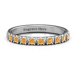 Magical Affinity Ring in 925 Sterling Silver with Citrine