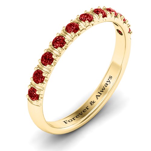 Magical Affinity Ring – 10K Yellow Gold with Garnet