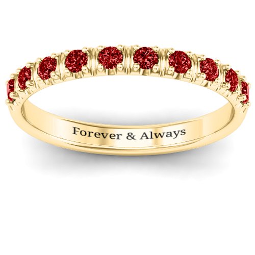 Magical Affinity Ring – 10K Yellow Gold with Garnet