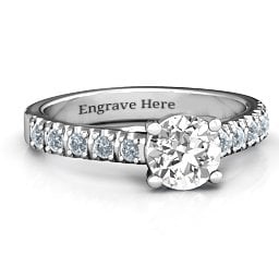 Vintage Diana Ring in 925 Sterling Silver