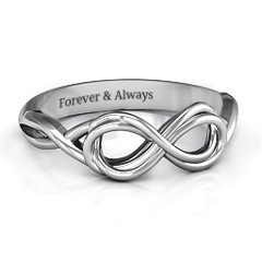 Wired for Love Infinity Ring – Sterling Silver