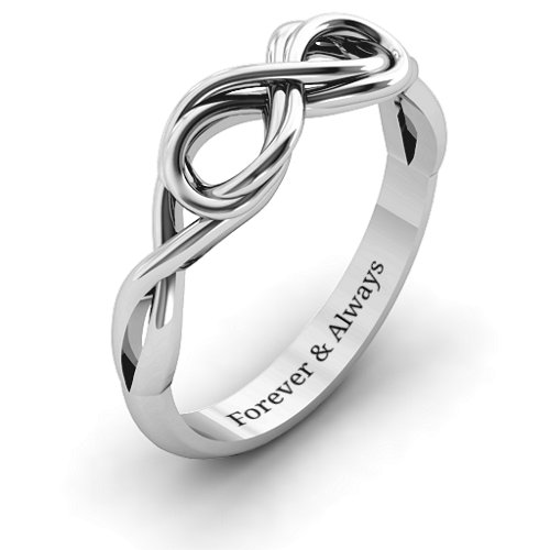 Wired for Love Infinity Ring – Sterling Silver