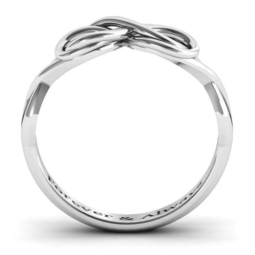 Wired for Love Infinity Ring – Sterling Silver