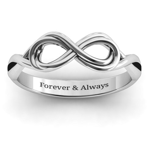 Wired for Love Infinity Ring – Sterling Silver