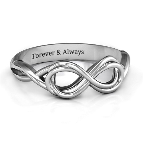 Wired for Love Infinity Ring – Sterling Silver