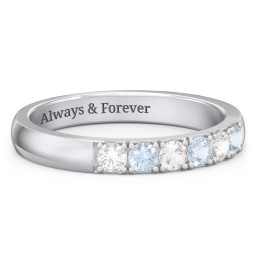 3 - 11 Gemstone Affinity Ring in 925 Sterling Silver