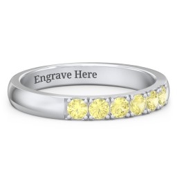 3 - 11 Gemstone Affinity Ring in 925 Sterling Silver with Citrine, Pink Tourmaline, Cubic Zirconia, and Amethyst