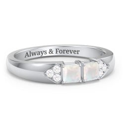 Classic 2-7 Princess Cut Ring with Accents