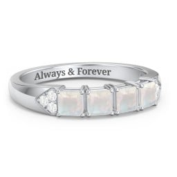 Classic 2-7 Princess Cut Ring with Accents