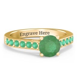 Elegant Duchess Ring with Shoulder Accents