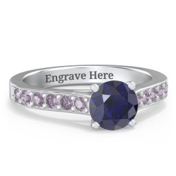 Elegant Duchess Ring with Shoulder Accents