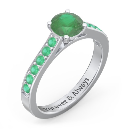 Elegant Duchess Ring with Shoulder Accents