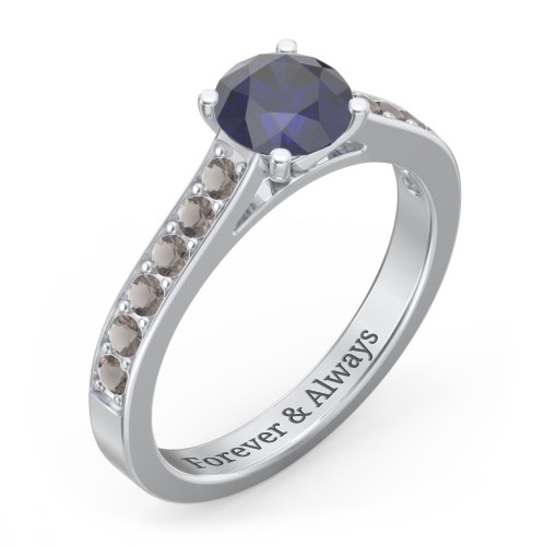 Elegant Duchess Ring with Shoulder Accents
