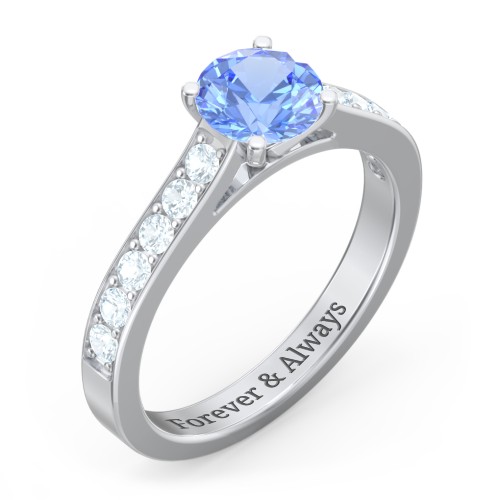 Elegant Duchess Ring with Shoulder Accents
