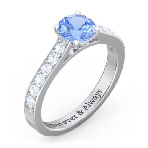 Elegant Duchess Ring with Shoulder Accents