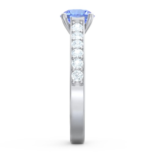 Elegant Duchess Ring with Shoulder Accents