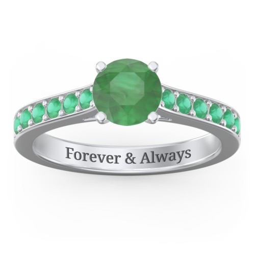 Elegant Duchess Ring with Shoulder Accents