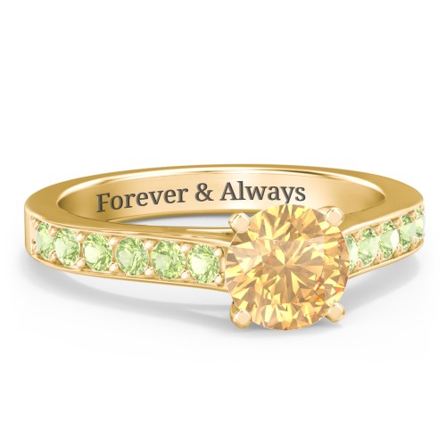 Elegant Duchess Ring with Shoulder Accents