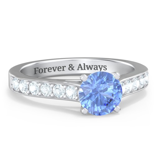 Elegant Duchess Ring with Shoulder Accents