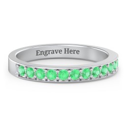 Classic Half Eternity Ring in 925 Sterling Silver