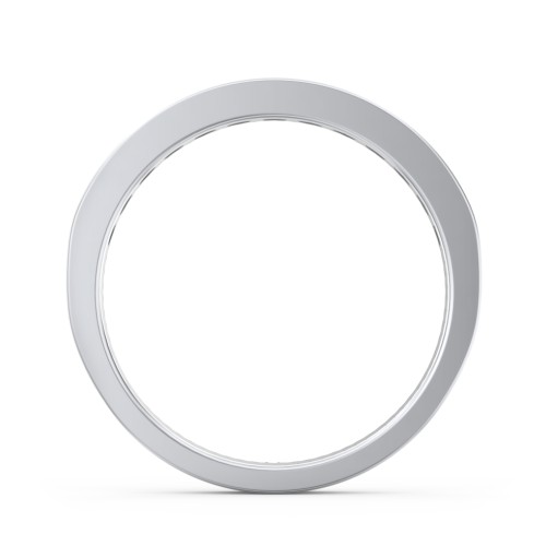 Classic Half Eternity Ring – Sterling Silver with Amethyst