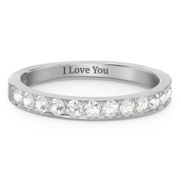 Classic Half Eternity Ring in 925 Sterling Silver