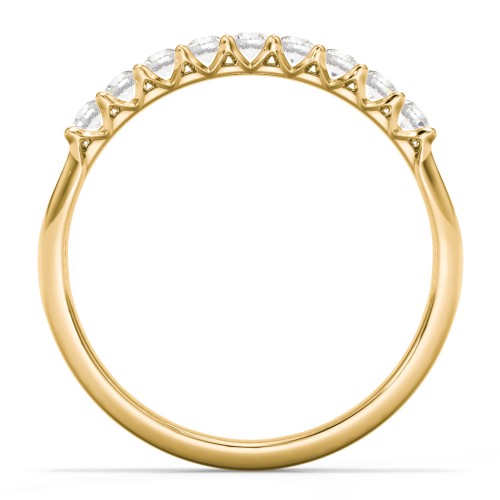 Glimmering Love Ring – 10K Yellow Gold with Cubic Zirconia