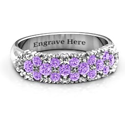 Loving in Colour Ring in 925 Sterling Silver with Amethyst