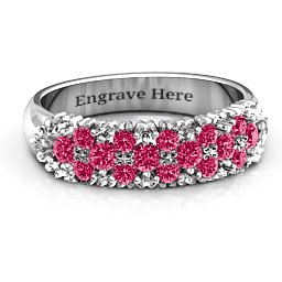 Loving in Colour Ring in 925 Sterling Silver with Ruby