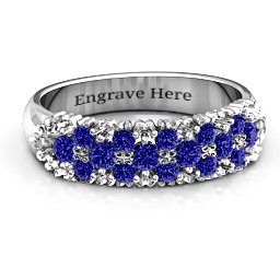 Loving in Colour Ring in 925 Sterling Silver with Blue Sapphire