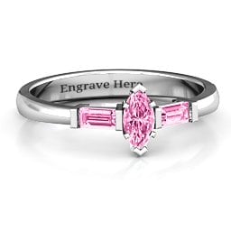 Marquise Cut Love Ring