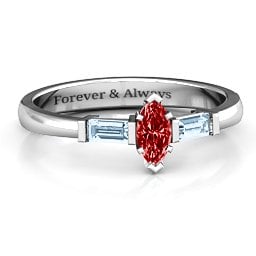 Marquise Cut Love Ring