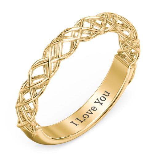 Woven in Love Ring – 10K Yellow Gold