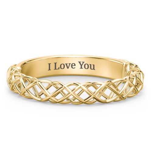 Woven in Love Ring – 10K Yellow Gold