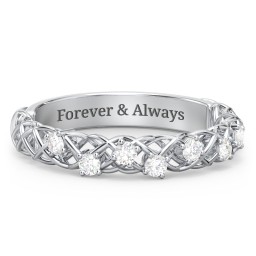 Stones Woven in Love Ring