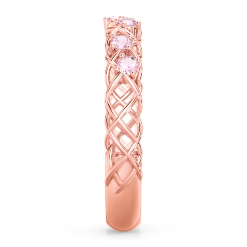 Stones Woven in Love Ring