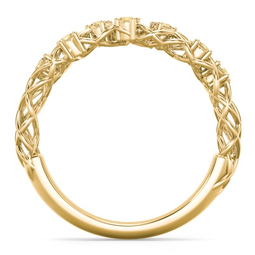 Stones Woven in Love Ring