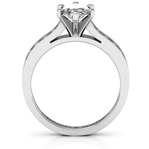 Shining in Love Ring – Sterling Silver with White Premium Zirconia and Alexandrite