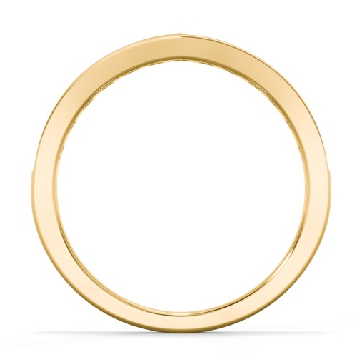 Vanessa Band Ring – 10K Yellow Gold with Diamond