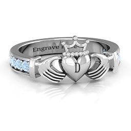 Classic Claddagh Ring with Accents