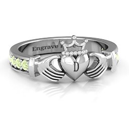 Classic Claddagh Ring with Accents