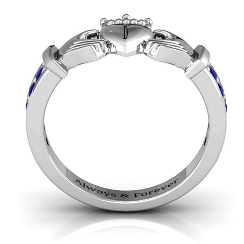 Classic Claddagh Ring with Accents