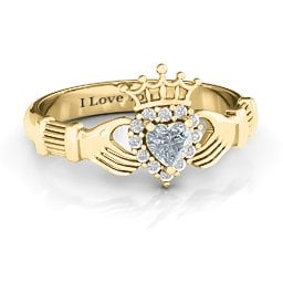 Claddagh with Halo Ring