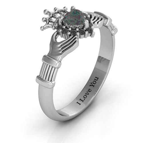 Claddagh with Halo Ring