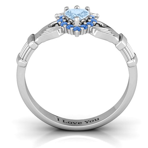 Claddagh with Halo Ring