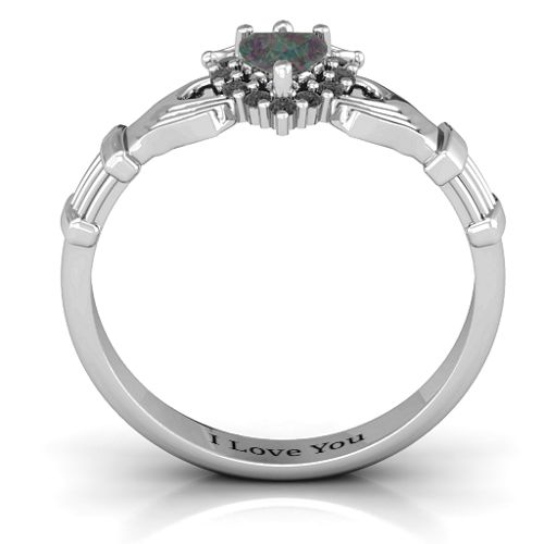 Claddagh with Halo Ring