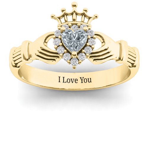 Claddagh with Halo Ring
